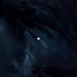 Zakelijke kerstkaart donkerblauw bedankt waterverf Achterkant