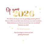 Zakelijke kerstkaart hartvorm bedankt fijne kerst sterren Achterkant