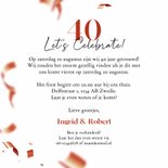 40 jaar getrouwd uitnodiging jubileum confetti robijn rood 3