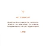 Algemene felicitatiekaart voor geslaagden met egel 3
