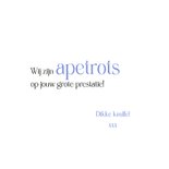 Apetrots met een grote A 3