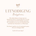 Babyshower uitnodiging neutral met lief beertje en ballonnen 3