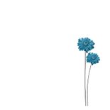 Bedankkaart Bloemen Blauw 2