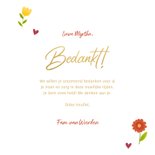 Bedankkaart bos bloemen Heel erg bedankt 3