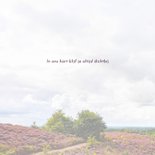 Bedankkaart glooiend heidelandschap 2