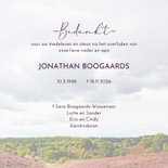 Bedankkaart glooiend heidelandschap 3