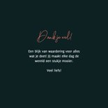 Bedankkaart met geillustreerd bloemenkader 3