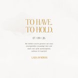 Bedankkaart stijlvol met marmereffect en goudfolie 3