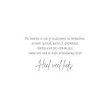 Bedankkaart vierkant gele bloem 3