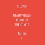 Bedankkaart Vrolijk vliegende mug 3