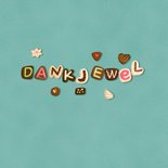 Bedankkaartje doos met bonbon met de letters dankjewel  2