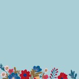 Bedankkaartje grote bos bloemen in een vaas 2