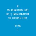 Bedankkaartje watermeloen 'you are one in a melon' 3
