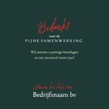 Bedankt samenwerking kerstkaart kersttakken botanisch 3