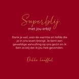 Bedankt superblij met jou vriendschap en liefde 3