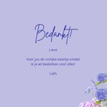 Bedanktkaart tuinsetje bloemen 3