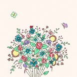 Beterschap vrolijk boeket bloemen 2