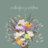 Beterschapskaart fleurige bos bloemen 2