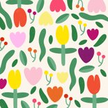 Beterschapskaart gekleurde fleurige bloemen  2
