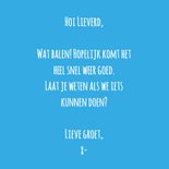 Beterschapskaart gips arm kleine vergipsing... 3