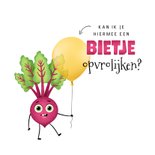 Beterschapskaart grappig bietje pech opbeurend 2