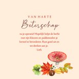 Beterschapskaart krans paddestoelen herfst 3