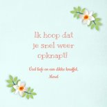 Beterschapskaart lentebloemen 3