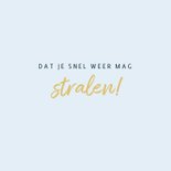 Beterschapskaart met abstracte zonnestralen en goud 2