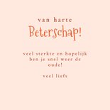 Beterschapskaart met rode klaprozen bloemen 3