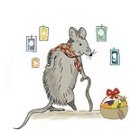 Beterschapskaart Muis met stok 2