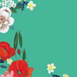 Beterschapskaart vogel met bloemen kleurrijk 2