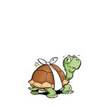 Beterschapskaartje met schildpad 'heb je auw?' 2