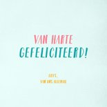 Blaadjes en bloemen leeftijdkaart 3