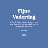Blauw vaderdag kaartje dad you're rad 3