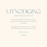 Blauwe uitnodiging voor een feestje drankjes en dansjes 3