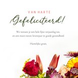 Bloemen verjaardagskaart met klassiek boeket en tekst 3