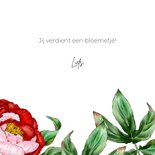 Bloemenkaart boeket pioenrozen 3