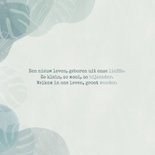 Botanisch geboortekaartje met junglebladeren jongetje 2