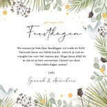 Christelijk nieuwjaarskaart vrede duif met goudfolie 3