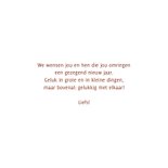 Christelijk nieuwjaarskaartje geschreven geloof hoop liefde  3