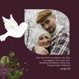 Christelijke kerstkaart botanisch met foto 2