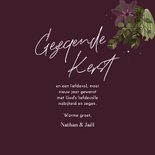 Christelijke kerstkaart botanisch met foto 3