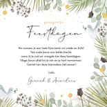 Christelijke kerstkaart met vredesduif en goudfolie sterren 3