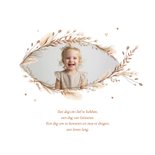 Communie bedankkaart foto ichthus bohemian gedroogde takjes 2