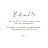 Communie bedankkaart strikje christelijk bedankt foto unisex 3