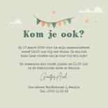 Communie uitnodiging panda auto wolken sterren foto slinger 3