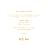 Communie uitnodiging schattig meisje met sterretjes  3