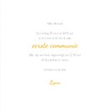 Communie uitnodiging tekening lief meisje 3