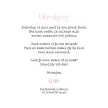 Communiekaart houten wegwijzers hartjes foto 3