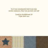 Communiekaart jongen patchwork 3